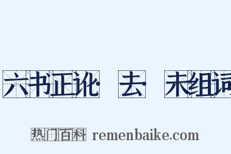 六书正讹·去·未组词是什么意思的图片